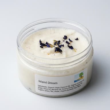 Body Sugar Scrub, Tropical Coconut & Vanilla Scent, Moisturizing Exfoliator for Hands Face & Body, Size Unknown