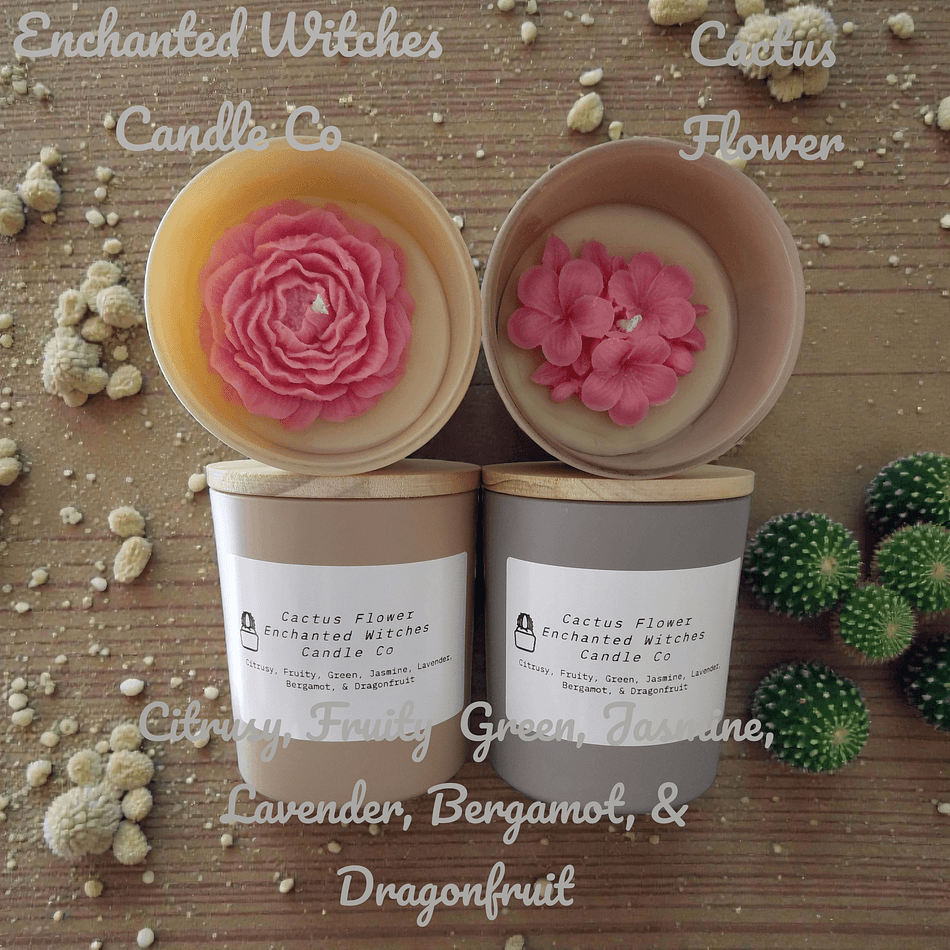 Cactus Flower Candle