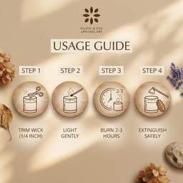 Olive & Fig Apothecary Smokewood Lavender scented 2-wick 11 oz candle-2