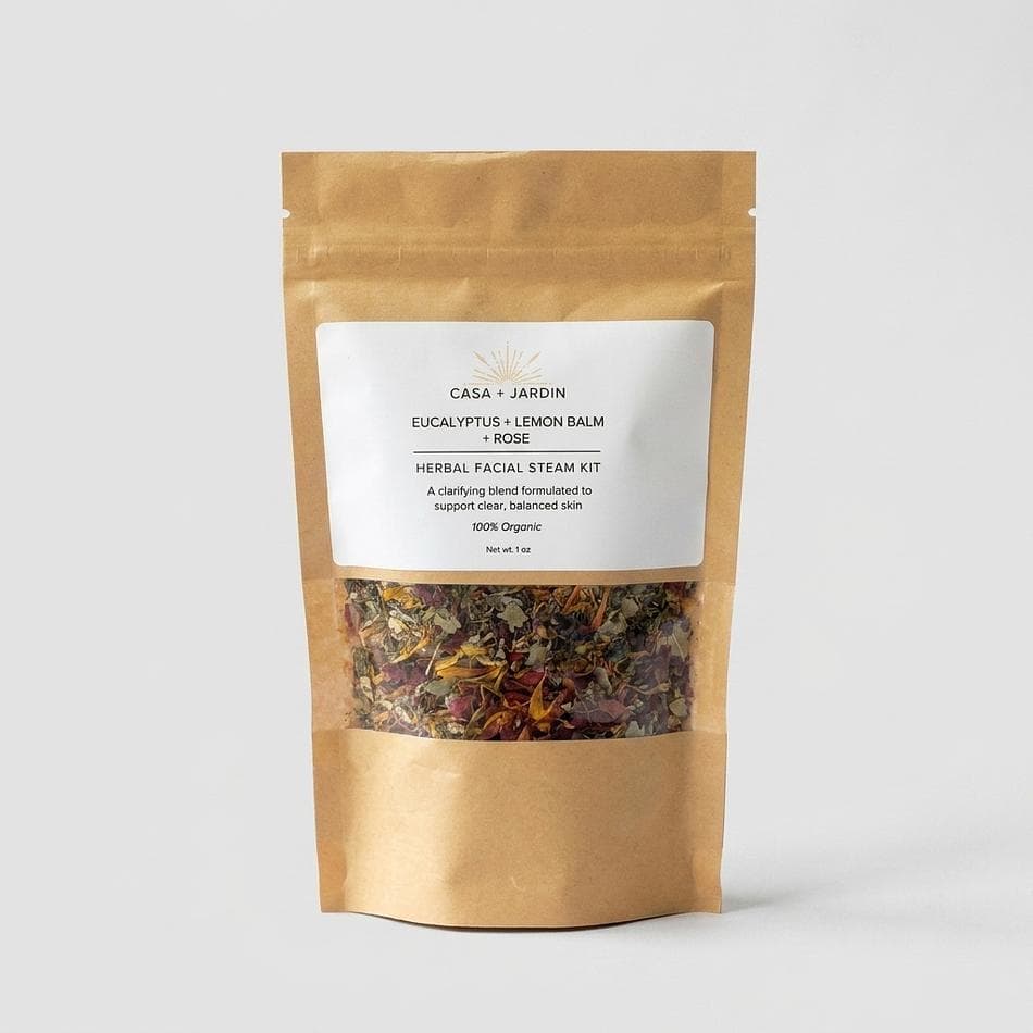 Herbal Facial Steam Blend - Eucalyptus & Lemon Balm + Rose