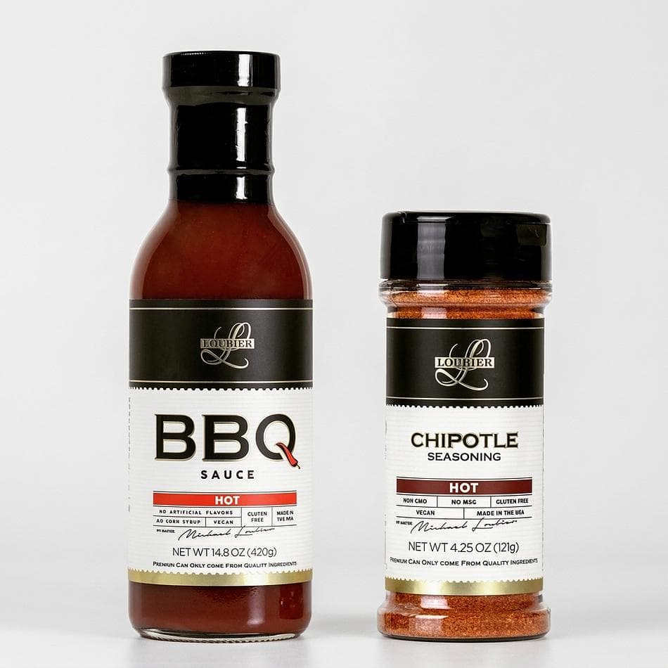 Award-Winning Hot BBQ Sauce & Chipotle Seasoning Hot Collection - 2 Pack