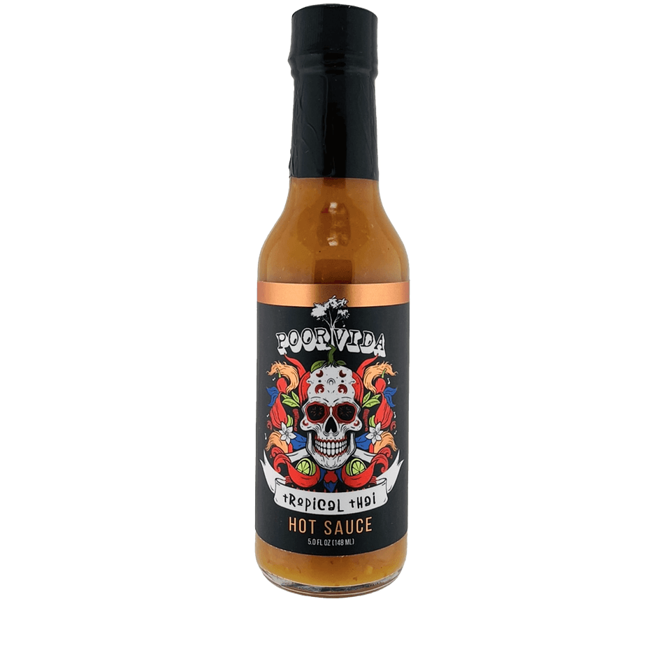 Tropical Thai Hot Sauce, Pineapple & Coconut, Sweet-Heat Tropical Flavor, Medium Heat 5/10, 5 fl oz