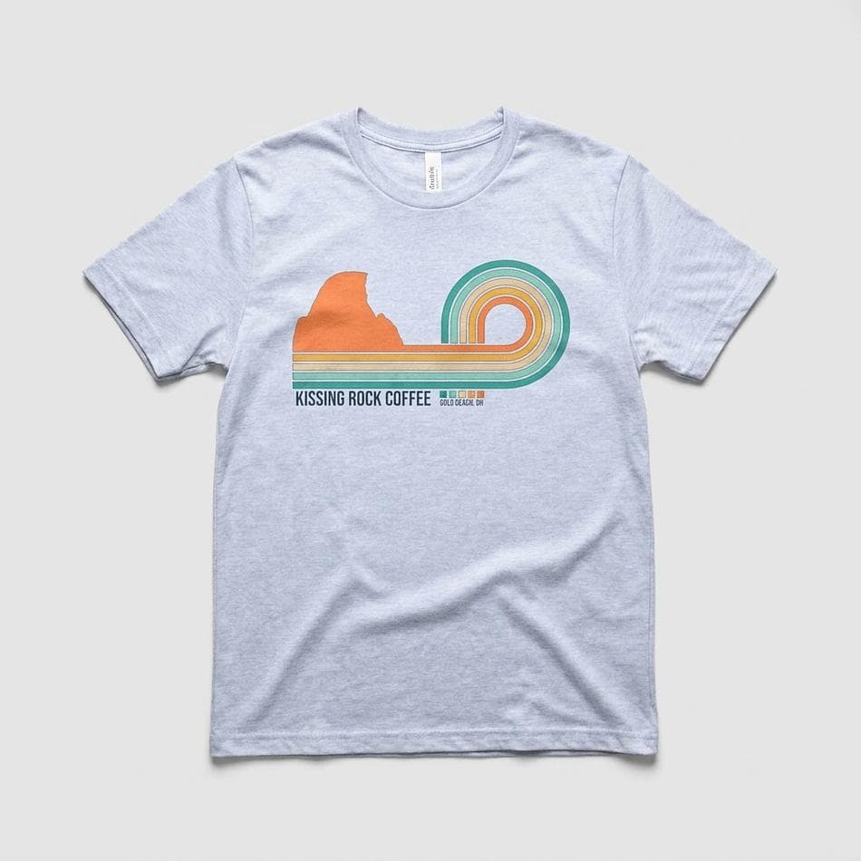 Unisex Graphic T-Shirt, Softstyle Cotton Blend, Retro Wave Coffee Design, Short Sleeve Tee, XS–4XL