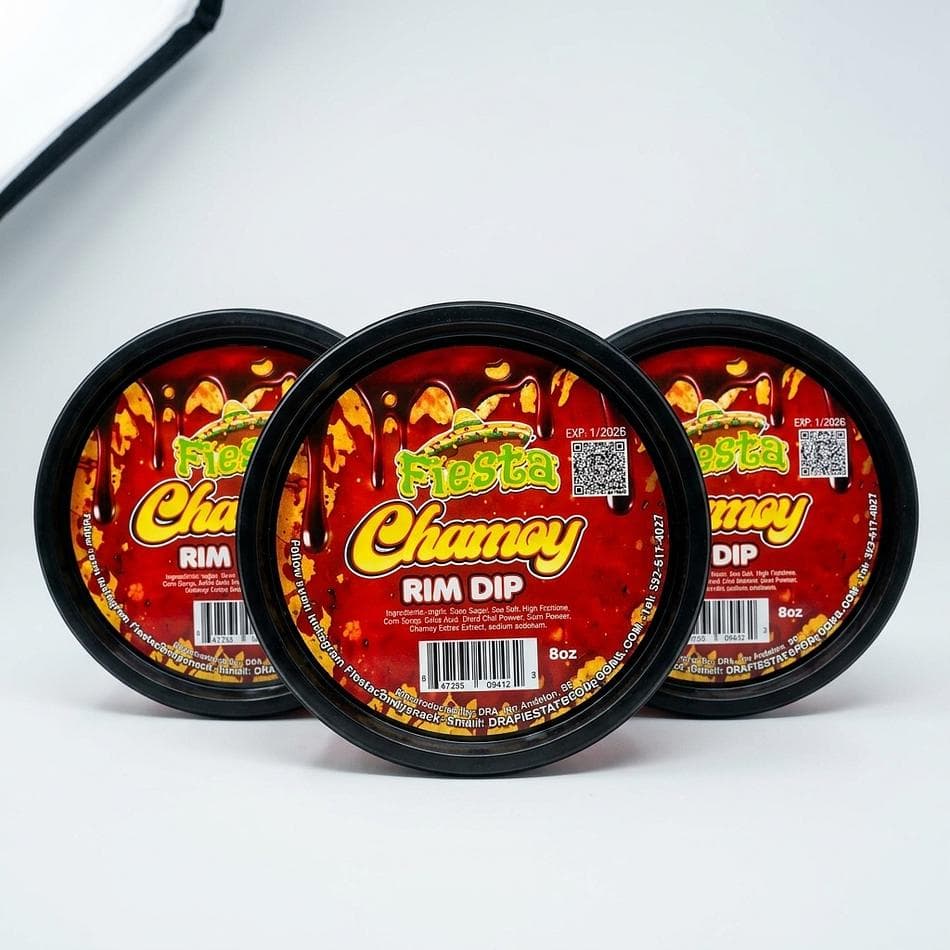 Chamoy Rim Dip Variety Bundle, Tamarindo Mango Watermelon Strawberry, Sweet Tangy Spicy Drink Rimmer, 5-Pack