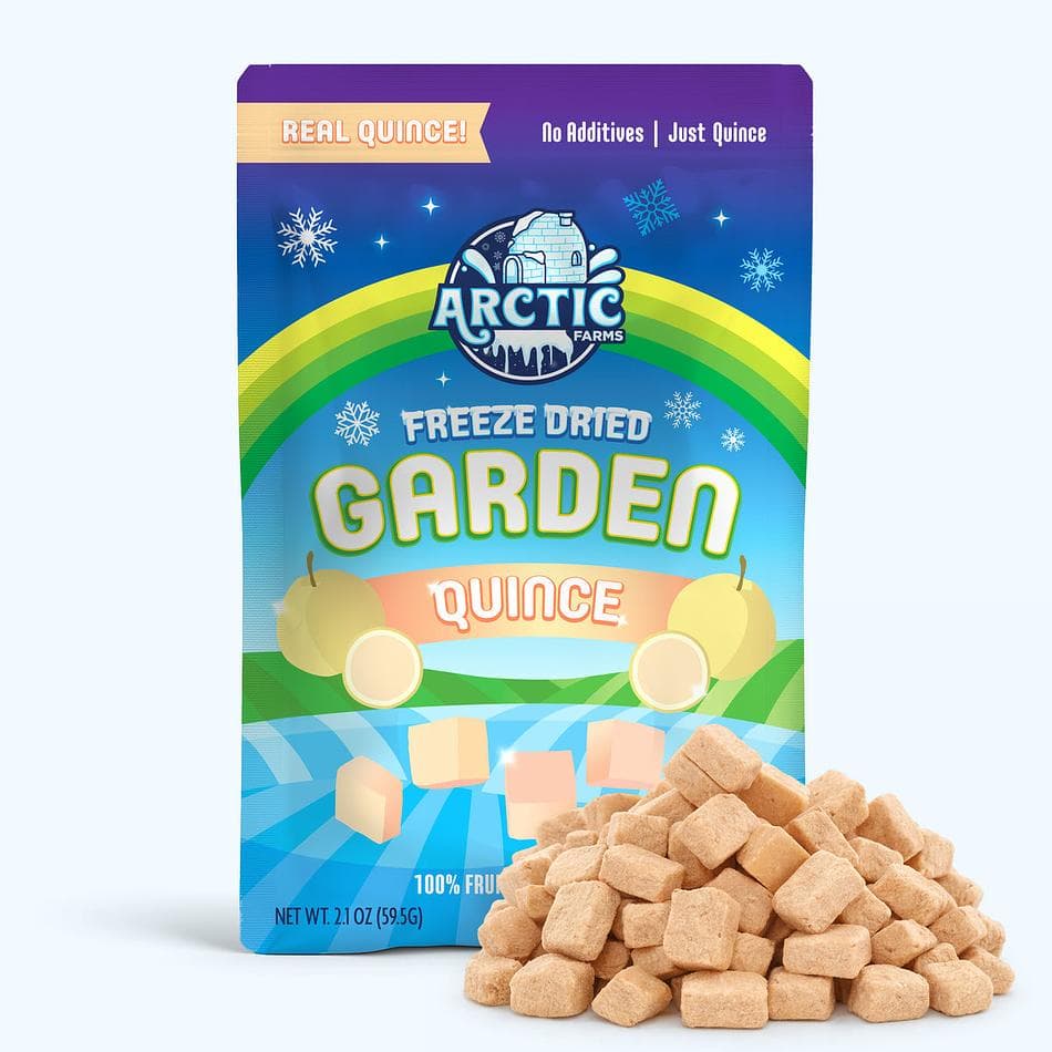 Freeze-Dried Quince, Bright, Floral, Naturally Tart Fruit Snack, Large Resealable Bag (2.1 oz)