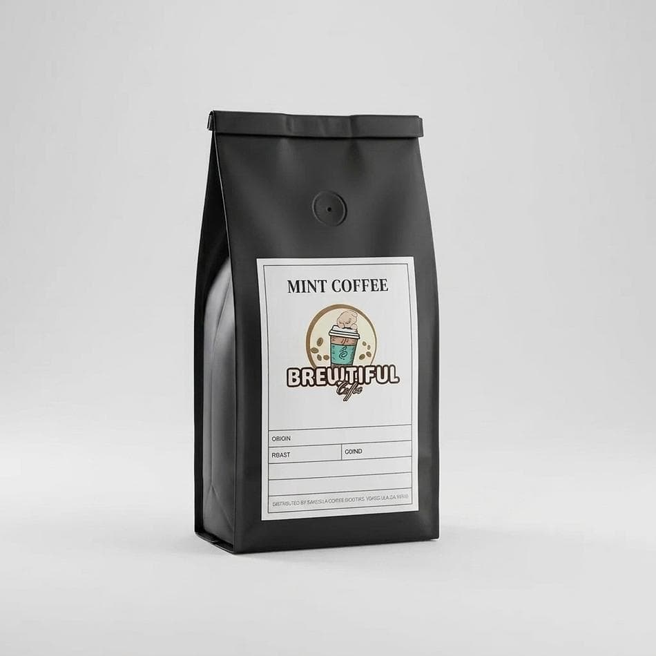 Mint Flavored Coffee, Arabica Beans, Cool Refreshing Flavor, 12 oz Bag (Whole Bean or Ground)