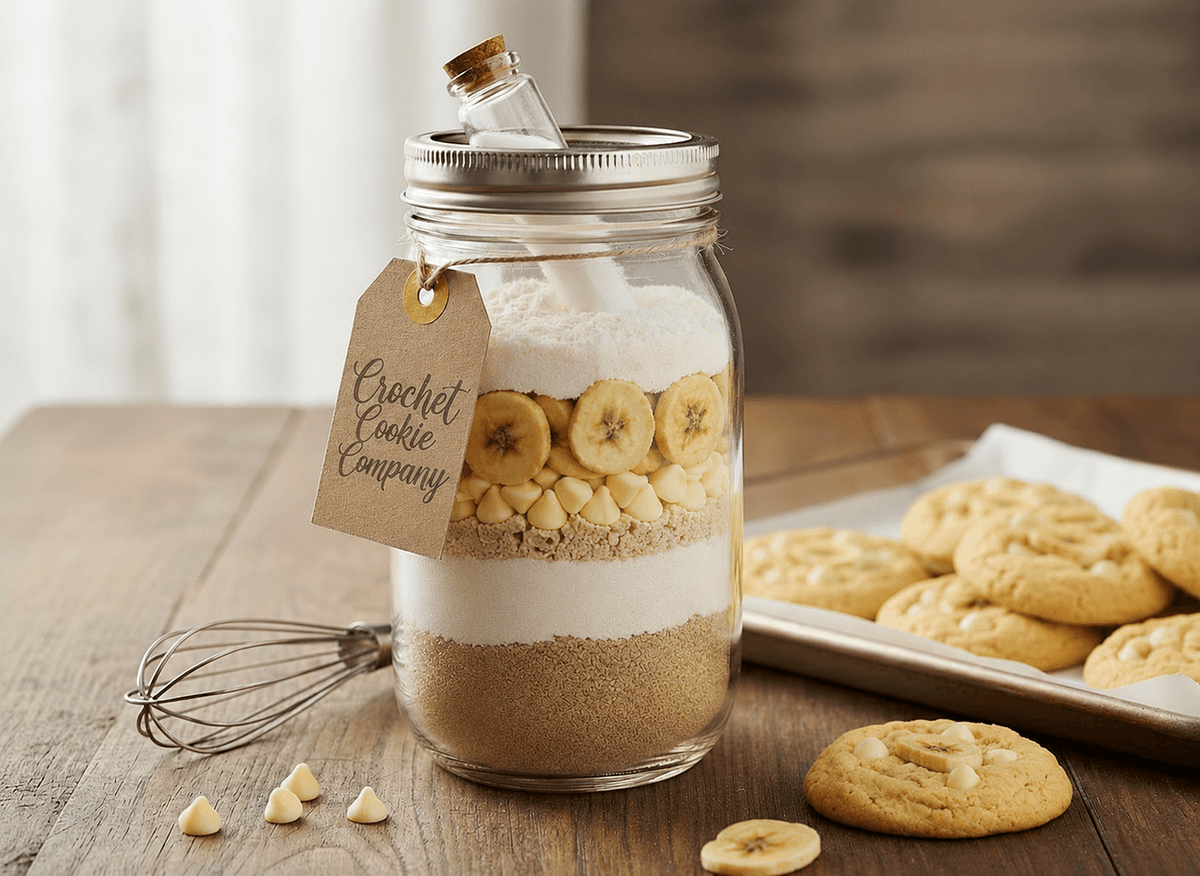 Banana Pudding Cookie Mix in a Jar,12oz