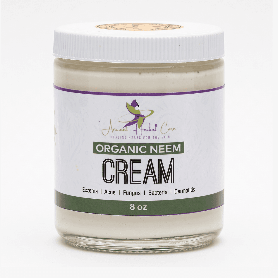 Neem Facial Cream, Organic Neem Oil, Acne & Blemish Support, Vegan Moisturizer, 1 Jar