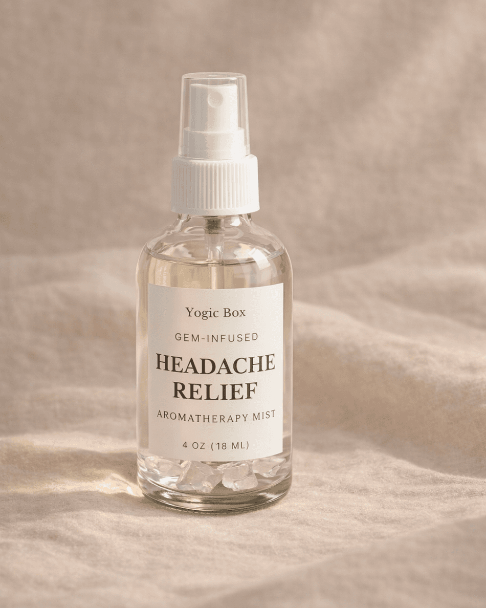 Gem Infused Headache Relief Aromatherapy Mist | Linen, Shower, Sleep, Pillow Spray