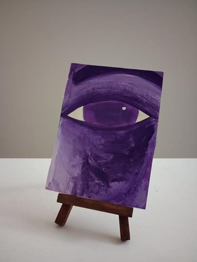 "The Observer" Mini Abstract Acrylic